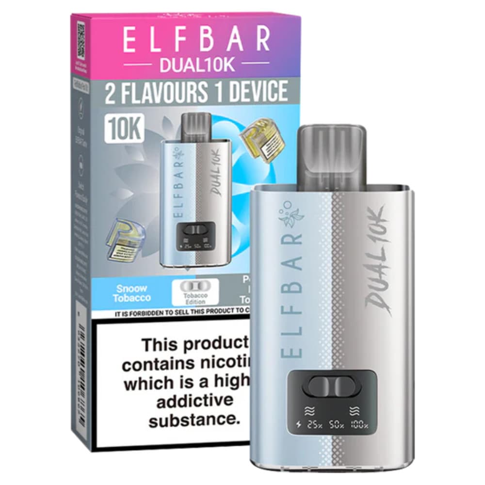  Tobacco Edition Elf Bar Dual 10k Vape Kit Box of 5