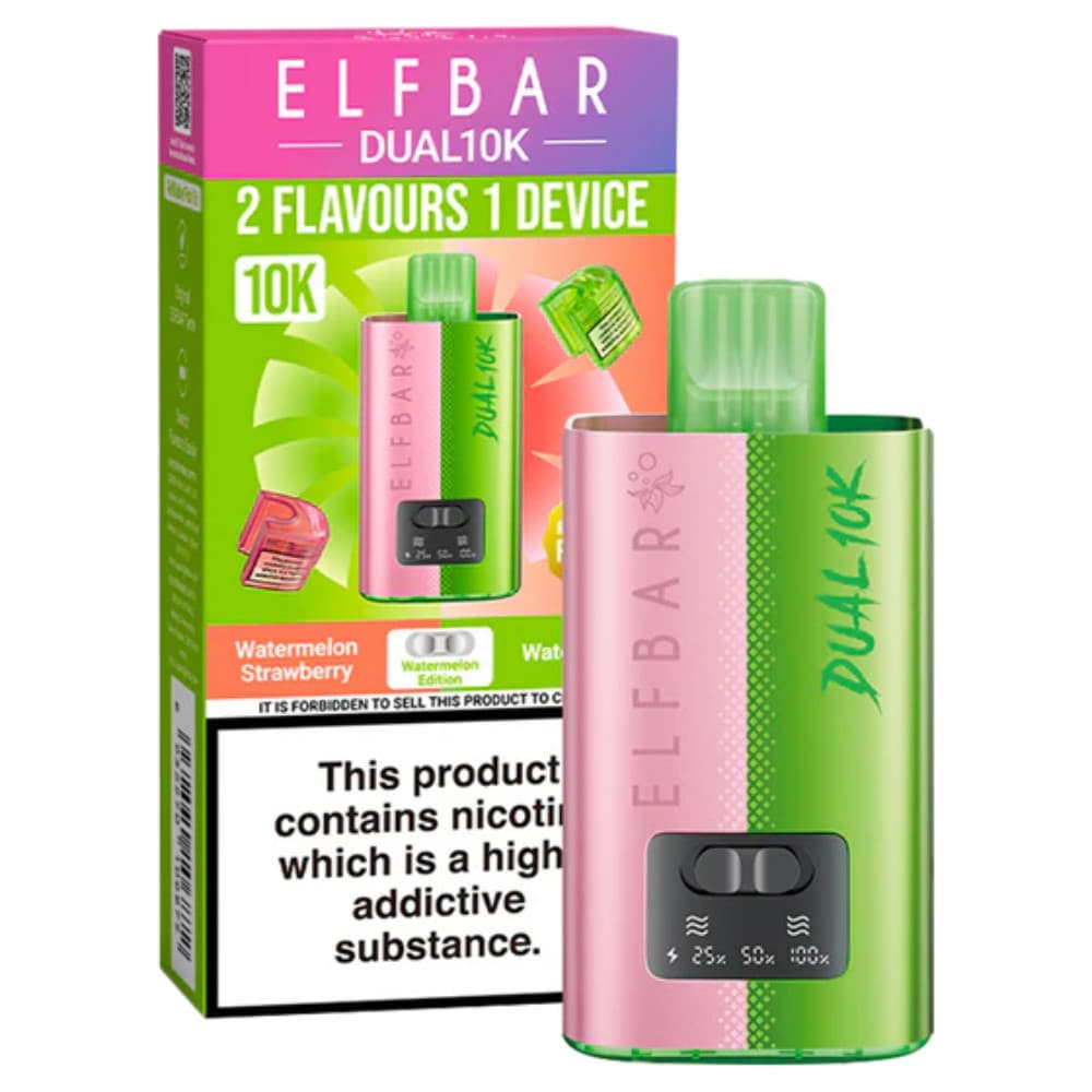  Watermelon Edition Elf Bar Dual 10k Vape Kit Box of 5