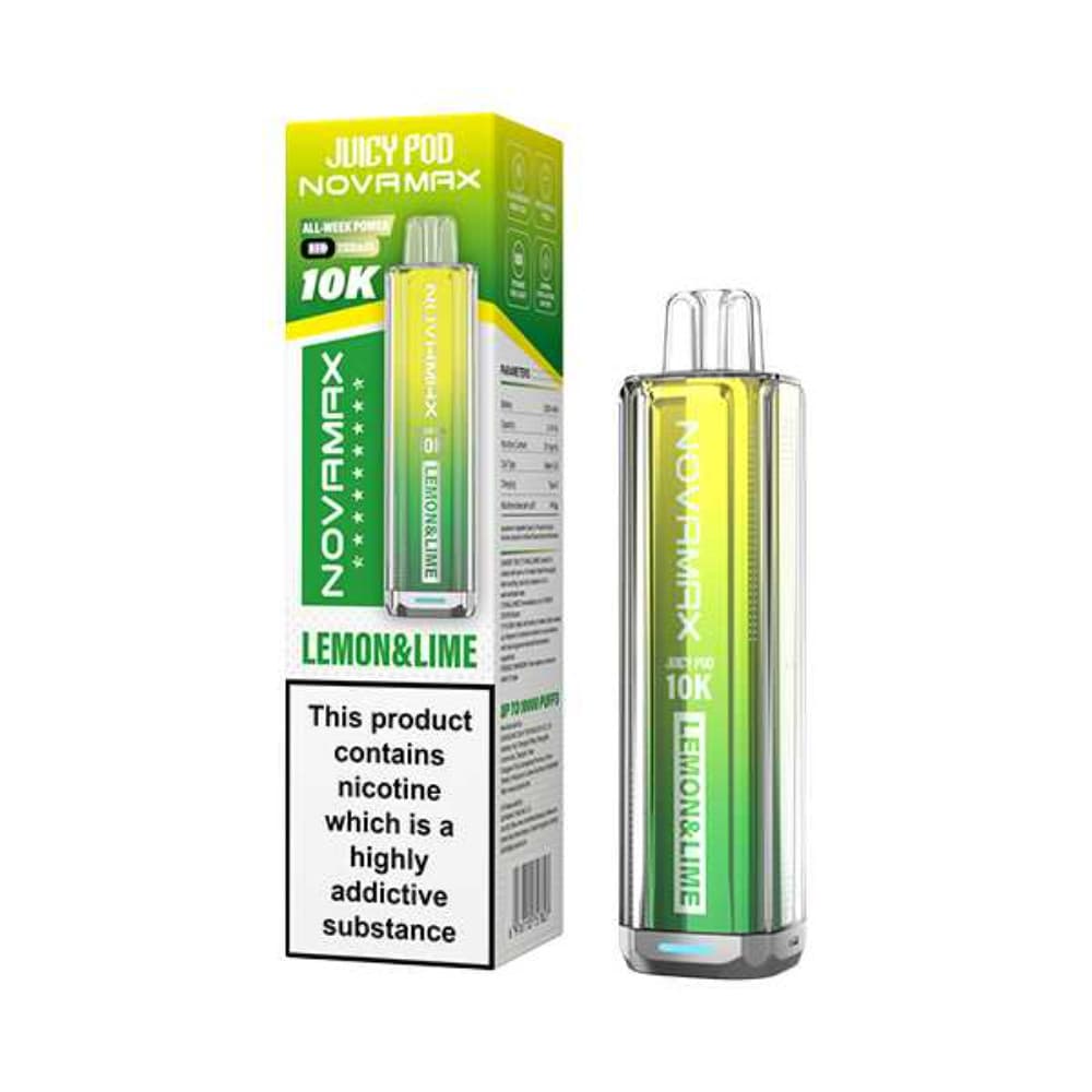  Lemon & Lime Juicypod Novamax 10k Vape Kit Box of 5