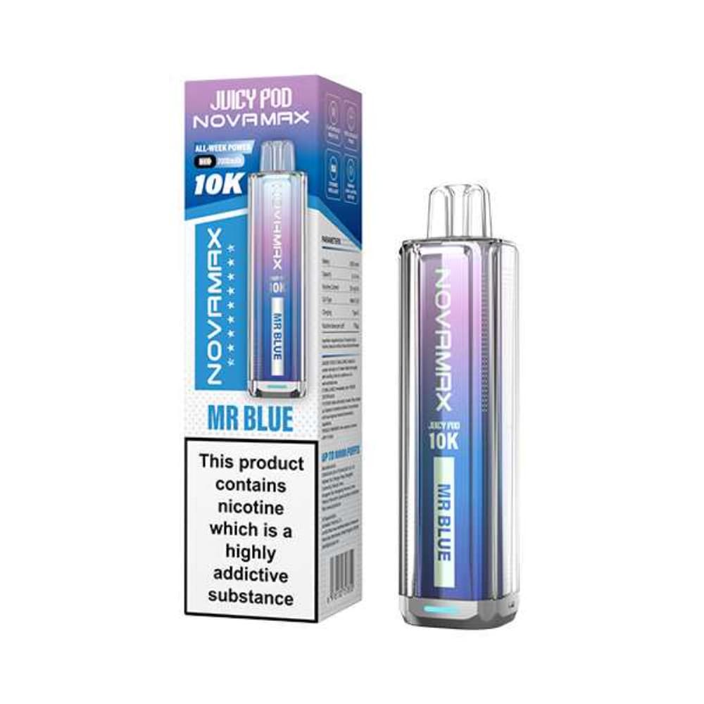  Mr Blue Juicypod Novamax 10k Vape Kit Box of 5