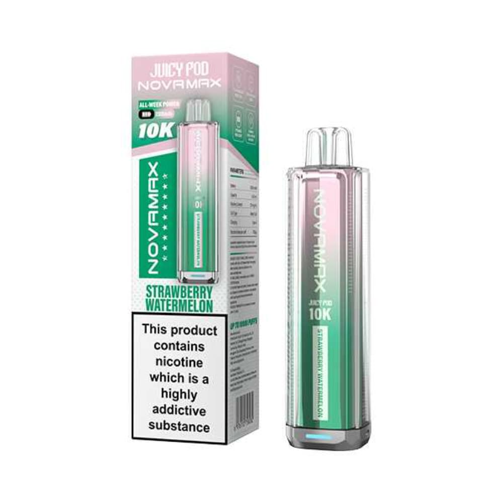  Strawberry Watermelon Juicypod Novamax 10k Vape Kit Box of 5