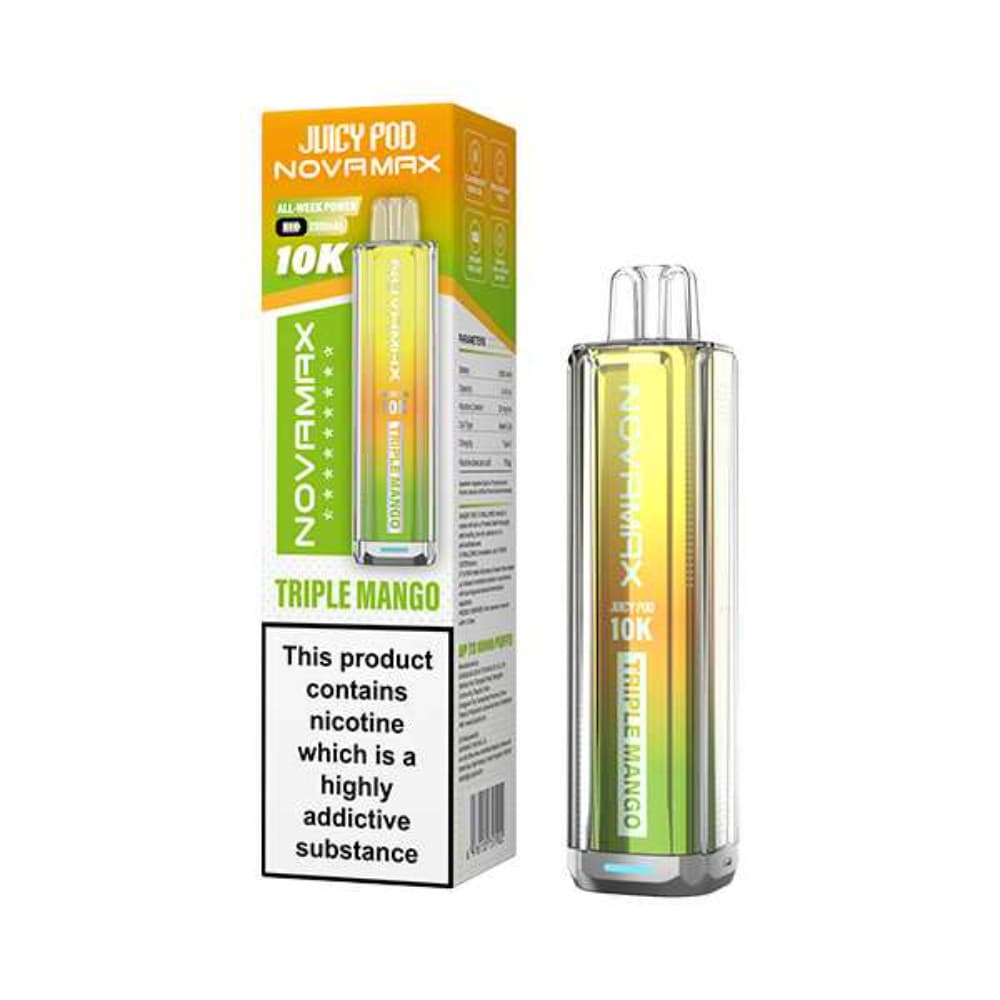  Triple Mango Juicypod Novamax 10k Vape Kit Box of 5