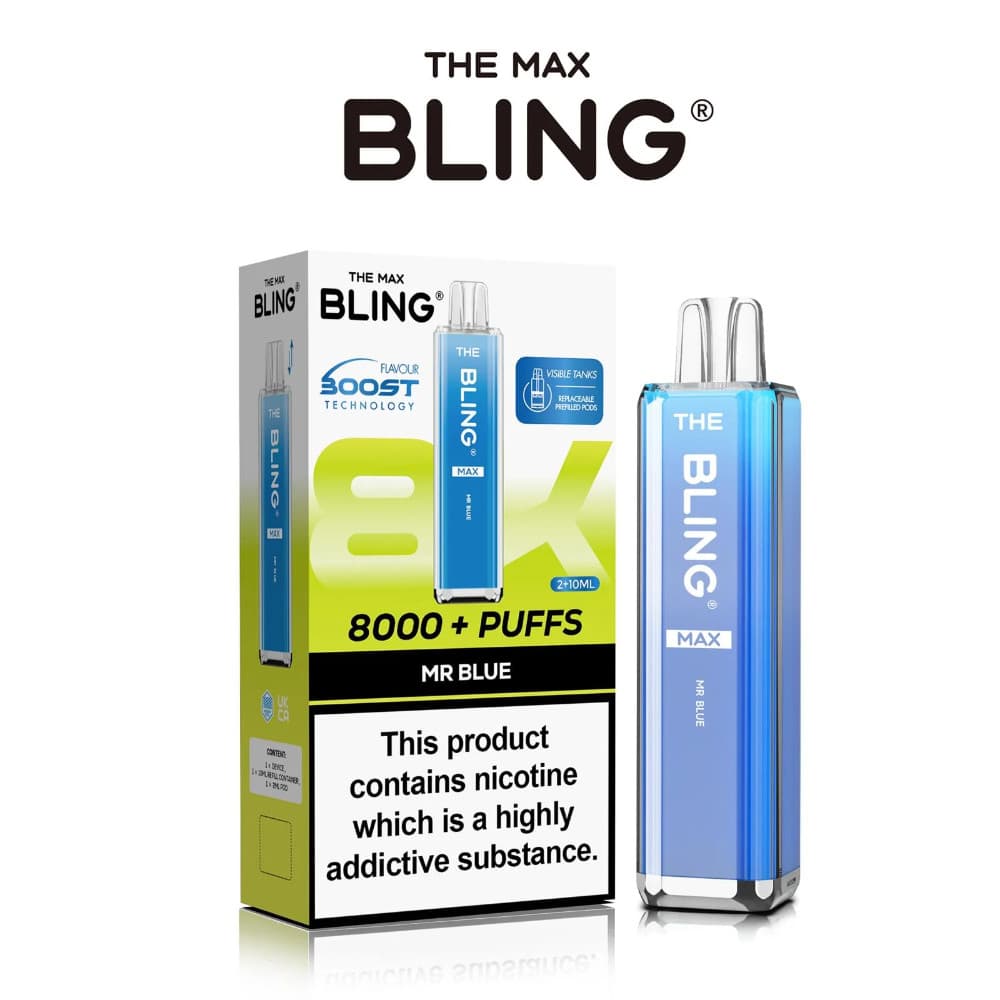  Mr Blue The Crystal Bling Pro Max 10k Vape Kit Box of 5