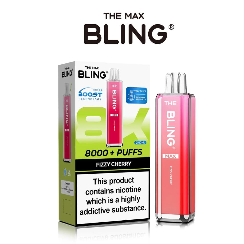  Fizzy Cherry The Crystal Bling Pro Max 10k Vape Kit Box of 5