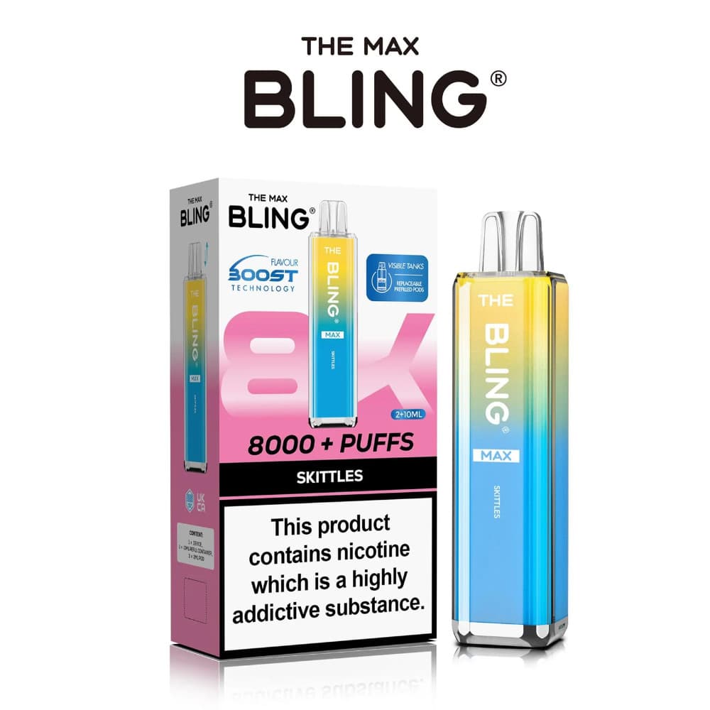  Skittles The Crystal Bling Pro Max 10k Vape Kit Box of 5