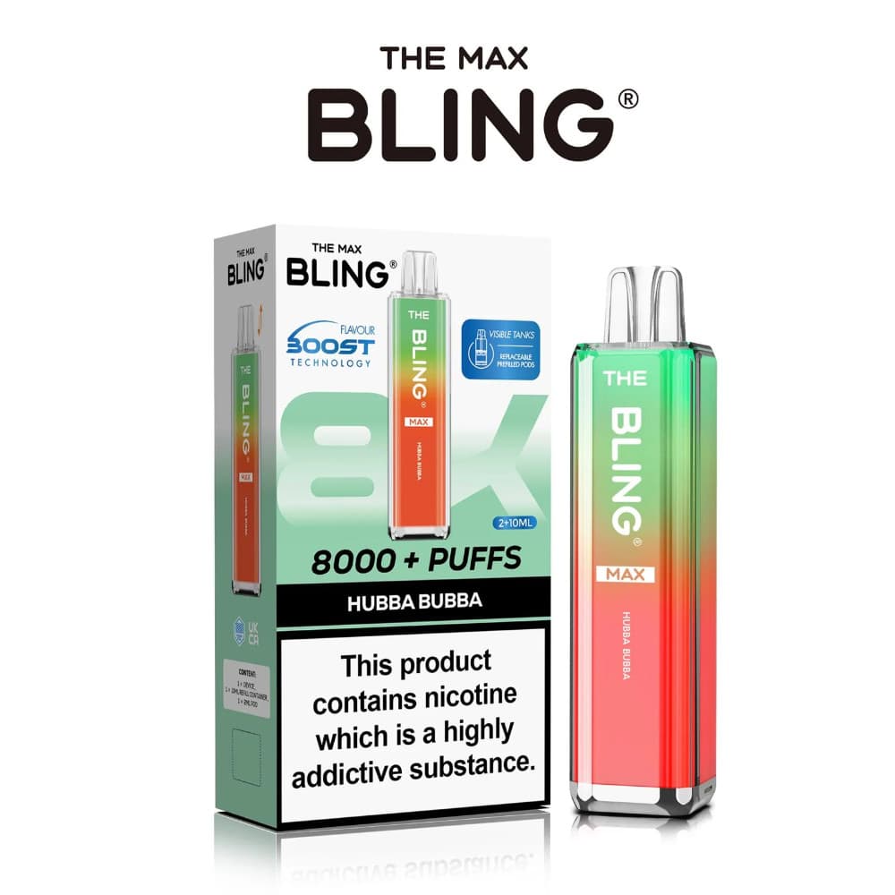  Hubba Bubba The Crystal Bling Pro Max 10k Vape Kit Box of 5