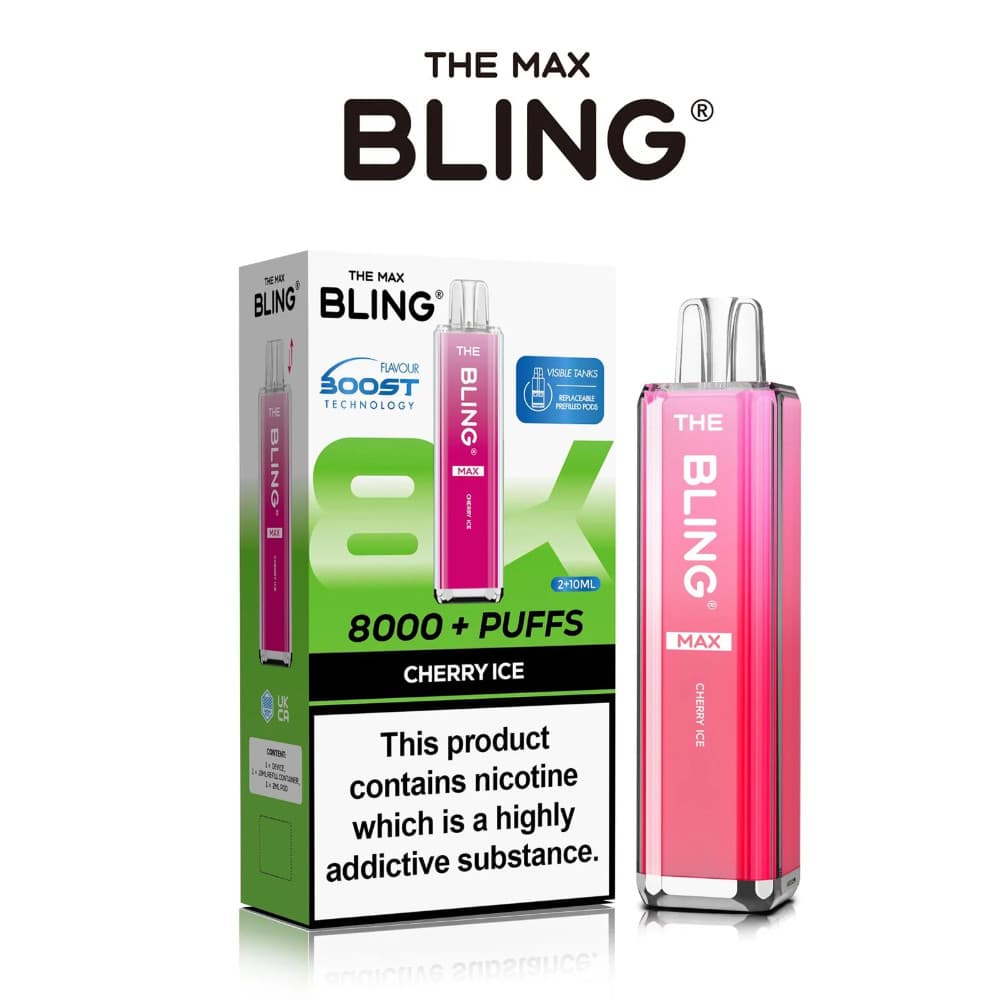  Cherry Ice The Crystal Bling Pro Max 10k Vape Kit Box of 5