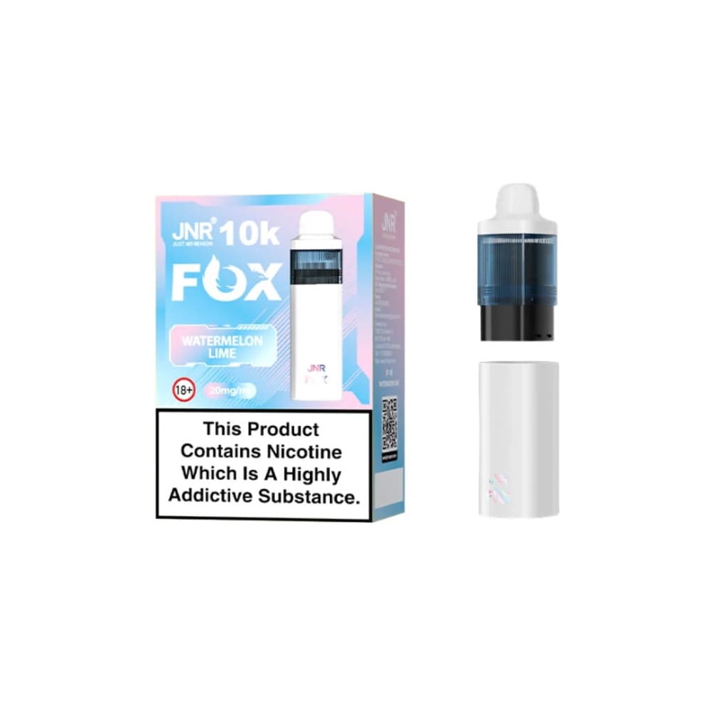  Watermelon Lime JNR Fox 10k Prefilled Pods Pack of 5