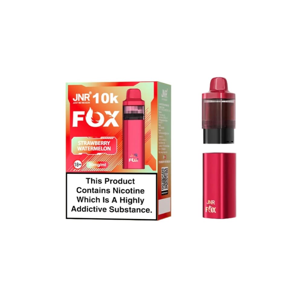  Strawberry Watermelon JNR Fox 10k Prefilled Pods Pack of 5