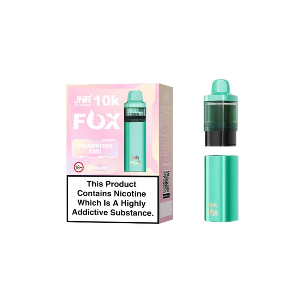  Strawberry Kiwi JNR Fox 10k Prefilled Pods Pack of 5