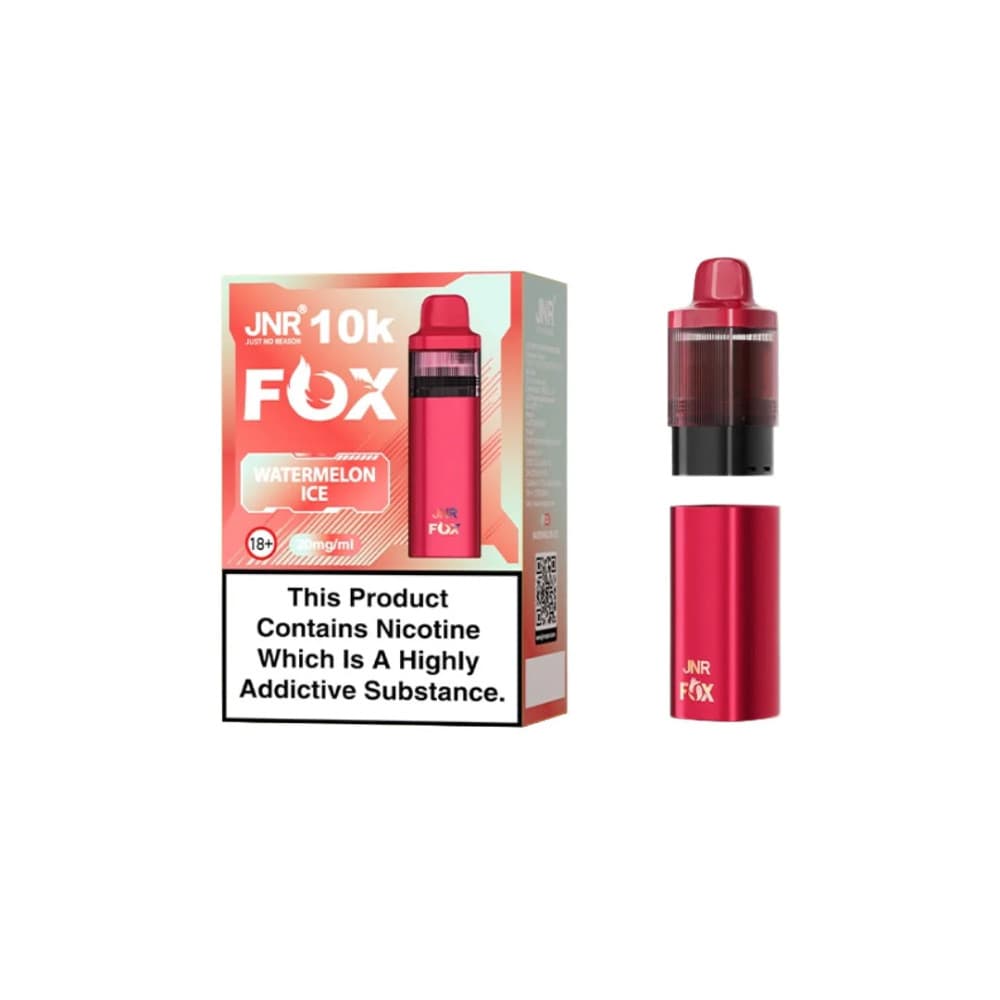  Watermelon Ice JNR Fox 10k Prefilled Pods Pack of 5