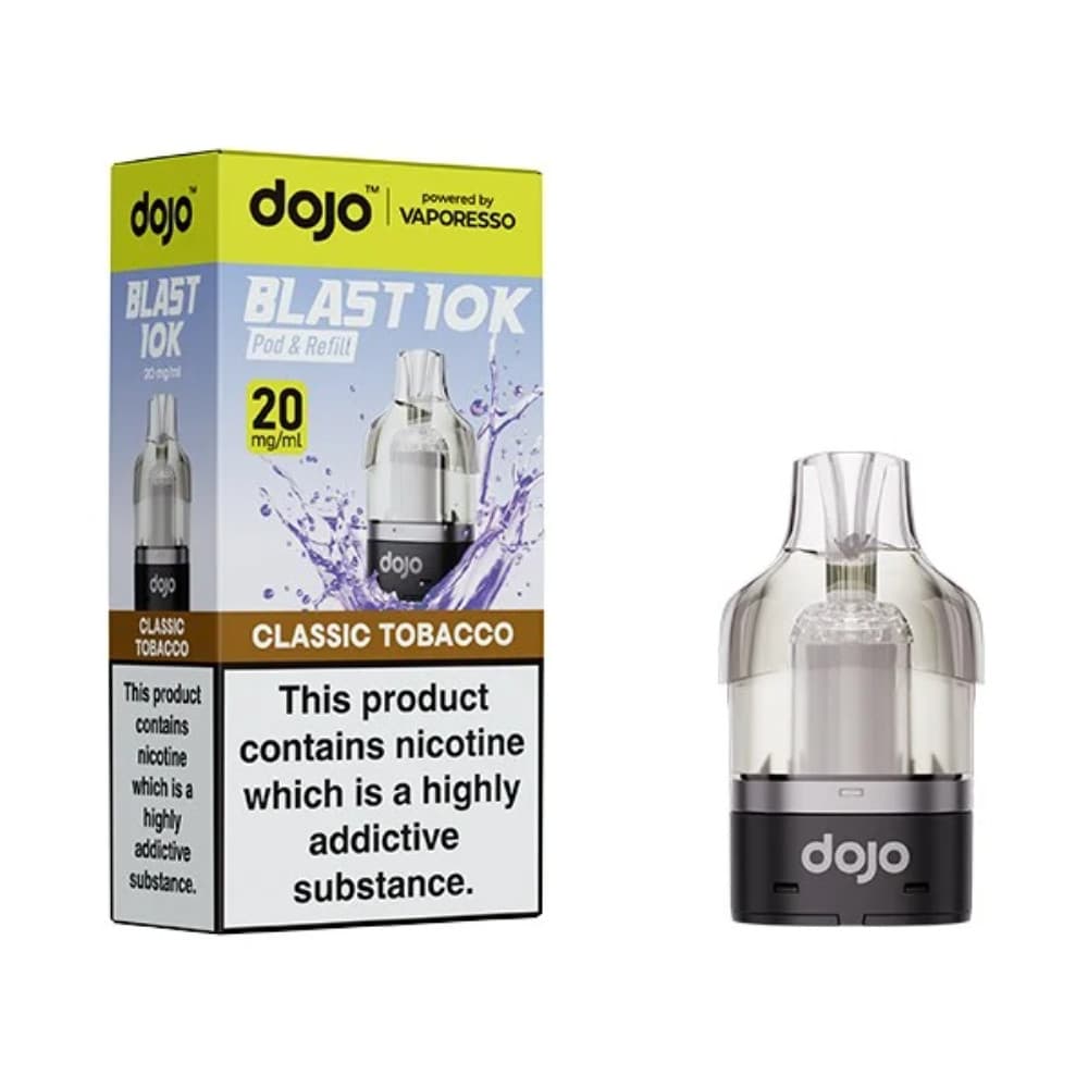  Classic Tobacco Vaporesso Dojo Blast 10K Pods Pack of 5