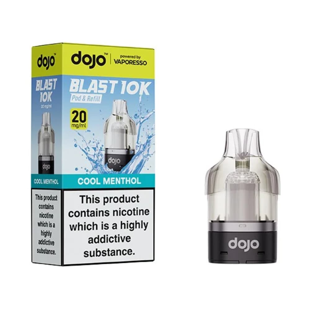  Cool Menthol Vaporesso Dojo Blast 10K Pods Pack of 5