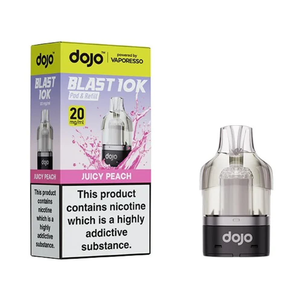  Juicy Peach Vaporesso Dojo Blast 10K Pods Pack of 5