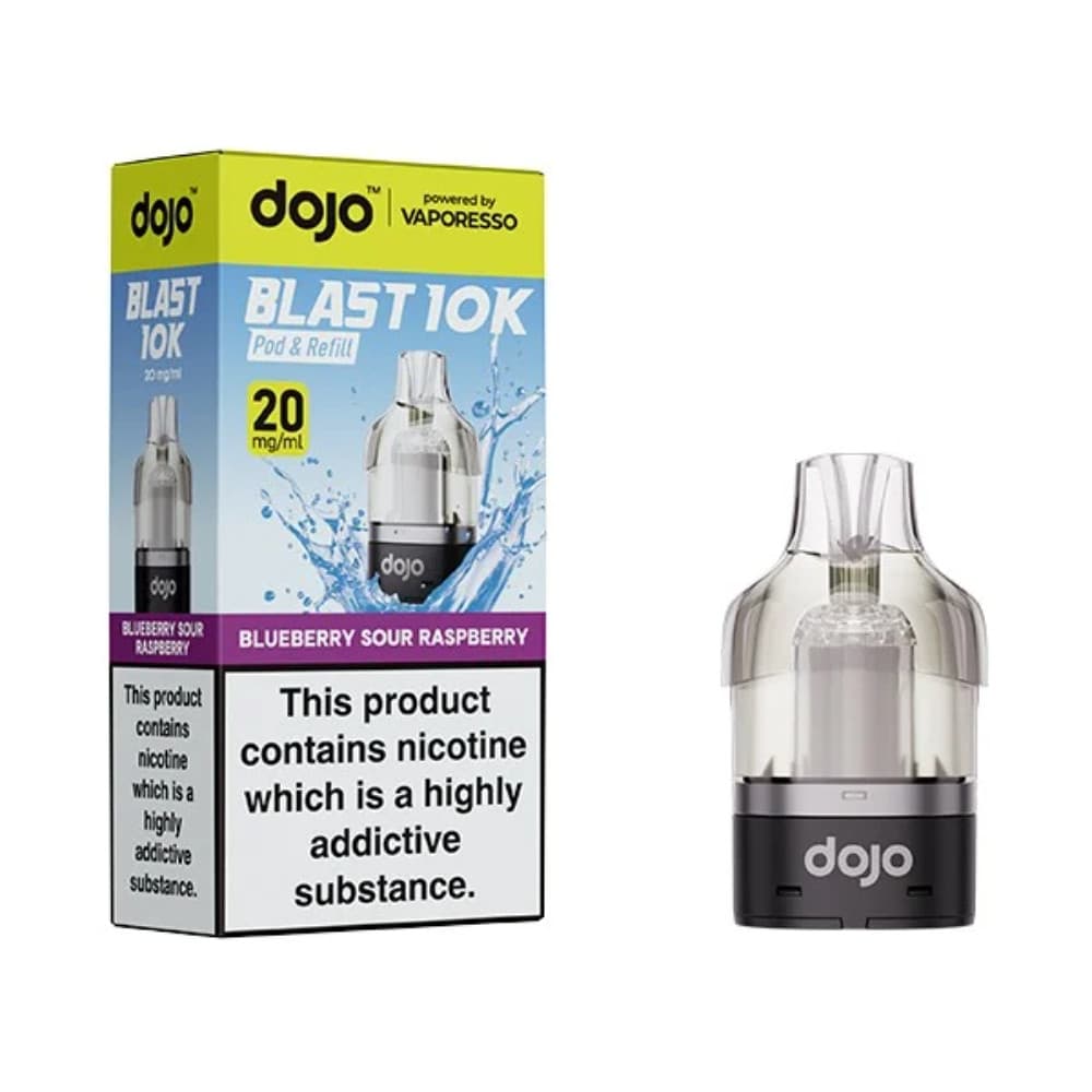  Blueberry Sour Raspberry Vaporesso Dojo Blast 10K Pods Pack of 5