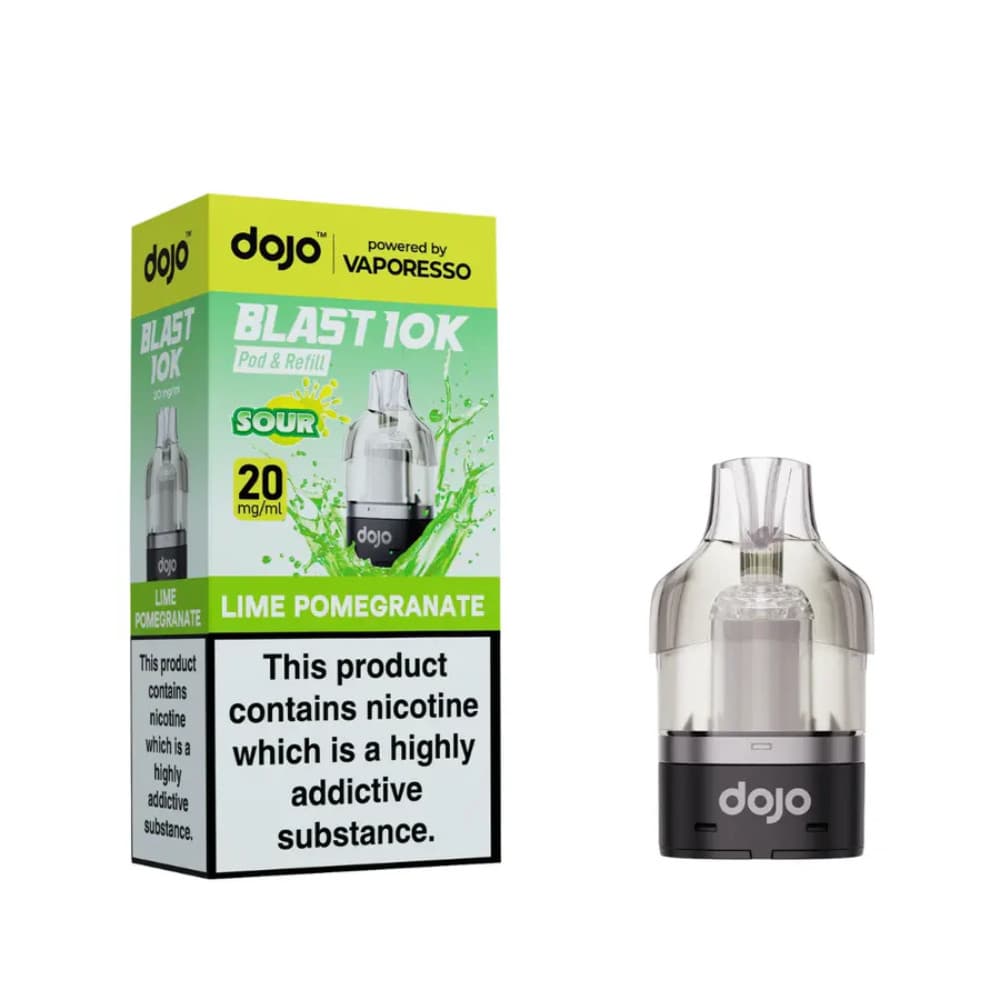  Lime Pomegranate Vaporesso Dojo Blast 10K Pods Pack of 5