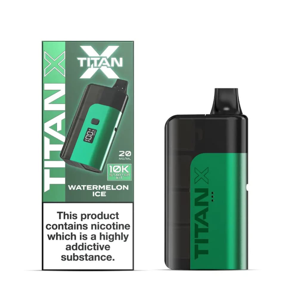  Watermelon Ice Titan X 10k Prefilled Vape Kit Box of 5