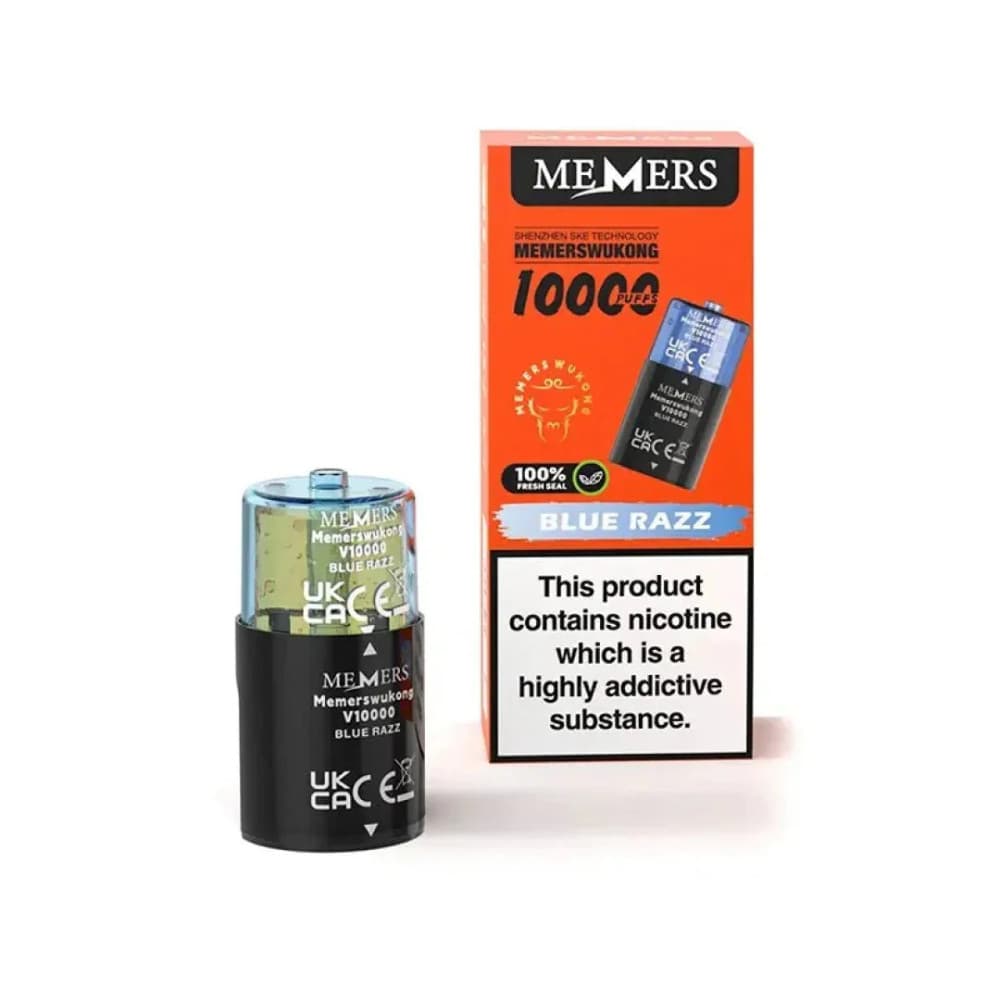  Blue Razz Ske Memers V10000 Pods Pack of 5