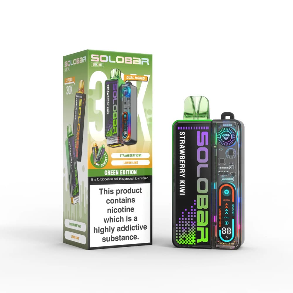  Green Edition Solobar Boost 30k Vape Kit Box of 5