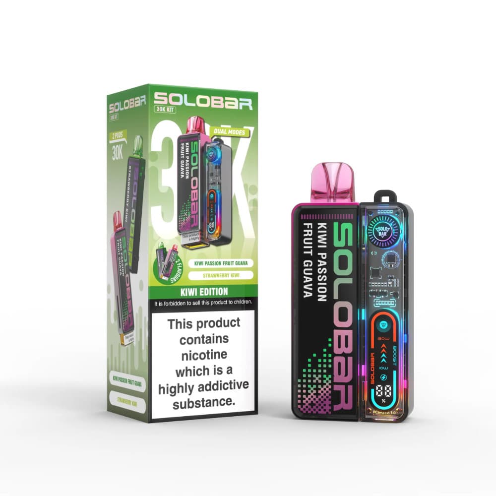  Kiwi Edition Solobar Boost 30k Vape Kit Box of 5