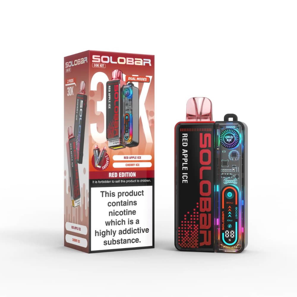  Red Edition Solobar Boost 30k Vape Kit Box of 5