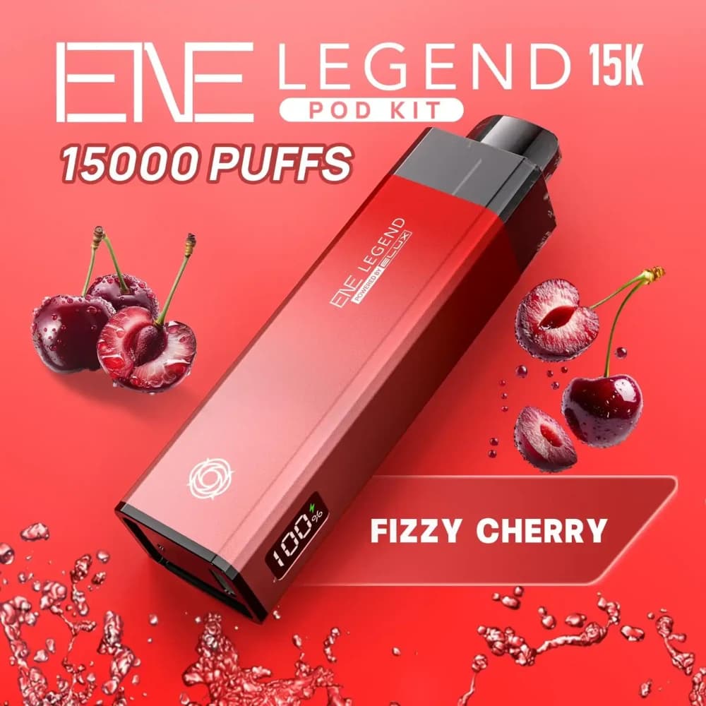  Fizzy Cherry Elux Ene Legend 15k Vape Kit Box of 5