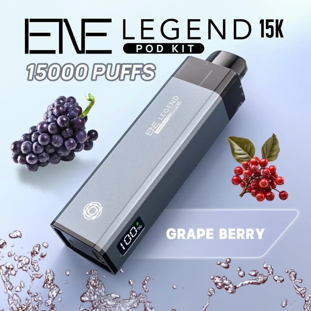  Grape Berry Elux Ene Legend 15k Vape Kit Box of 5