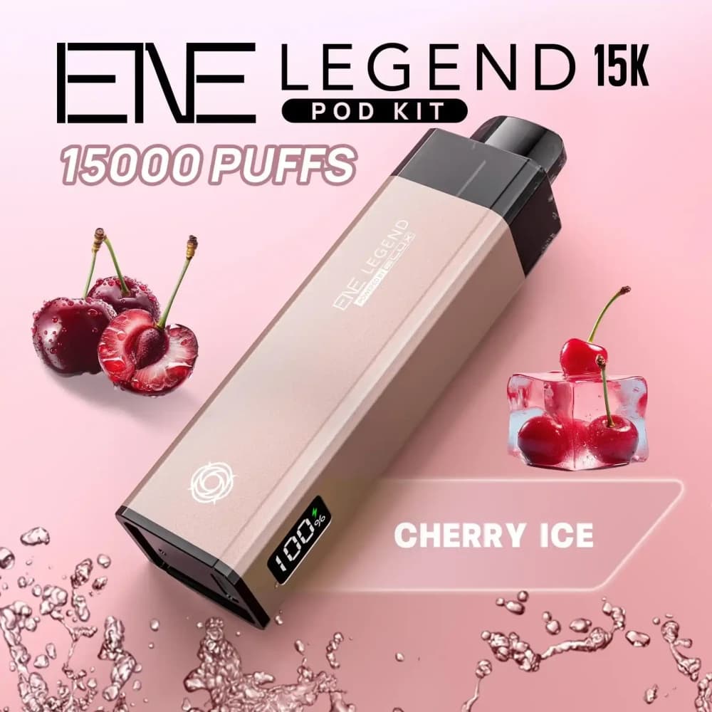  Cherry Ice Elux Ene Legend 15k Vape Kit Box of 5