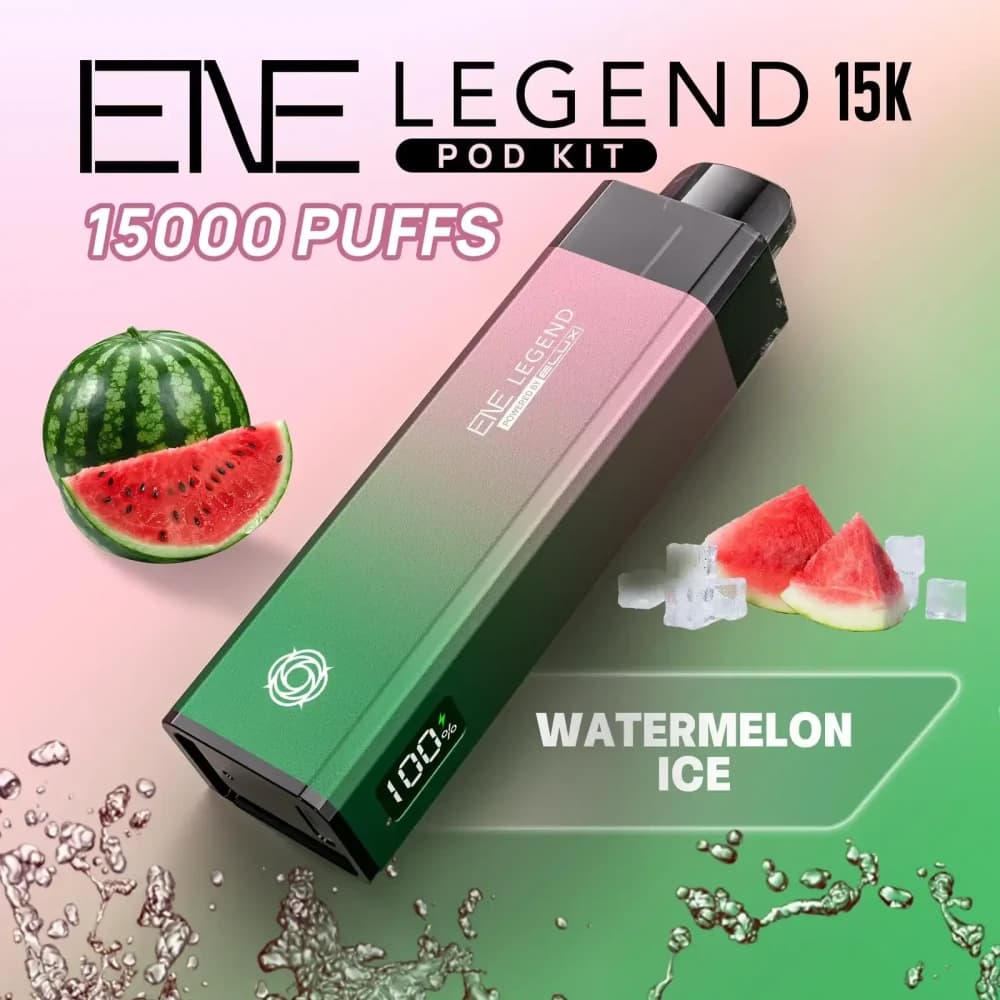  Watermelon Ice Elux Ene Legend 15k Vape Kit Box of 5
