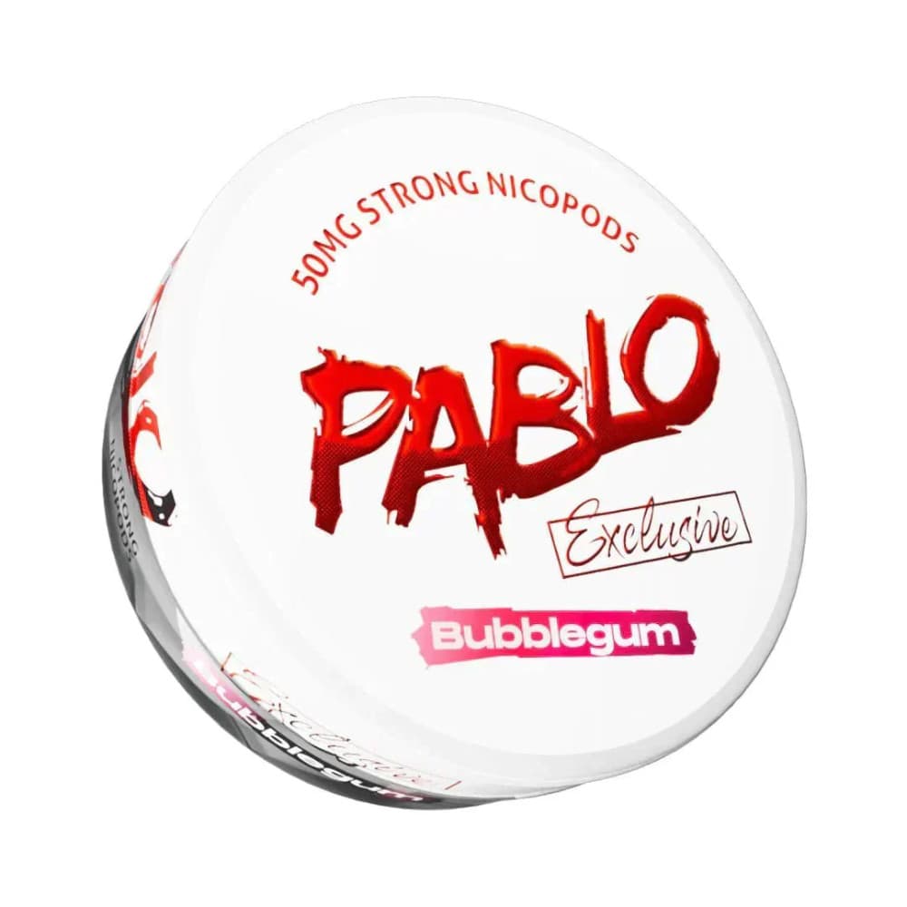  Bubblegum / 50mg Pablo Nicotine Pouches 10 Packs