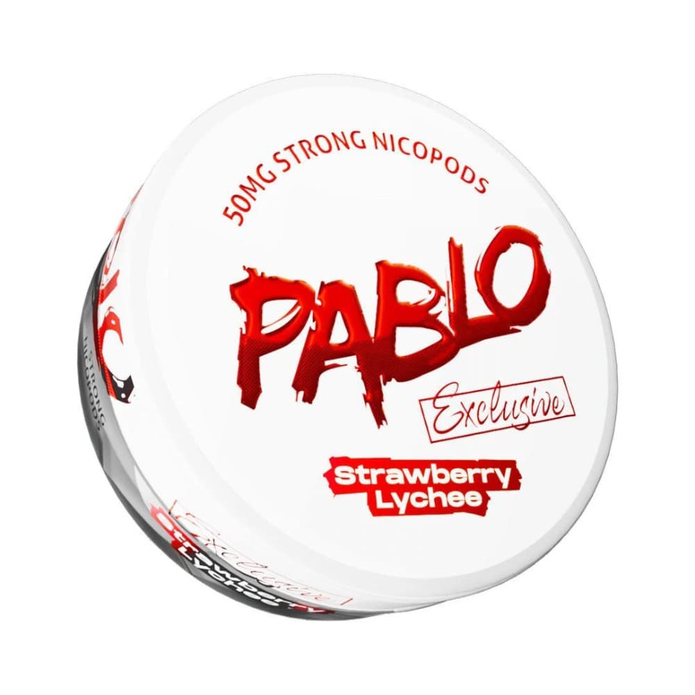  Strawberry Lychee / 50mg Pablo Nicotine Pouches 10 Packs