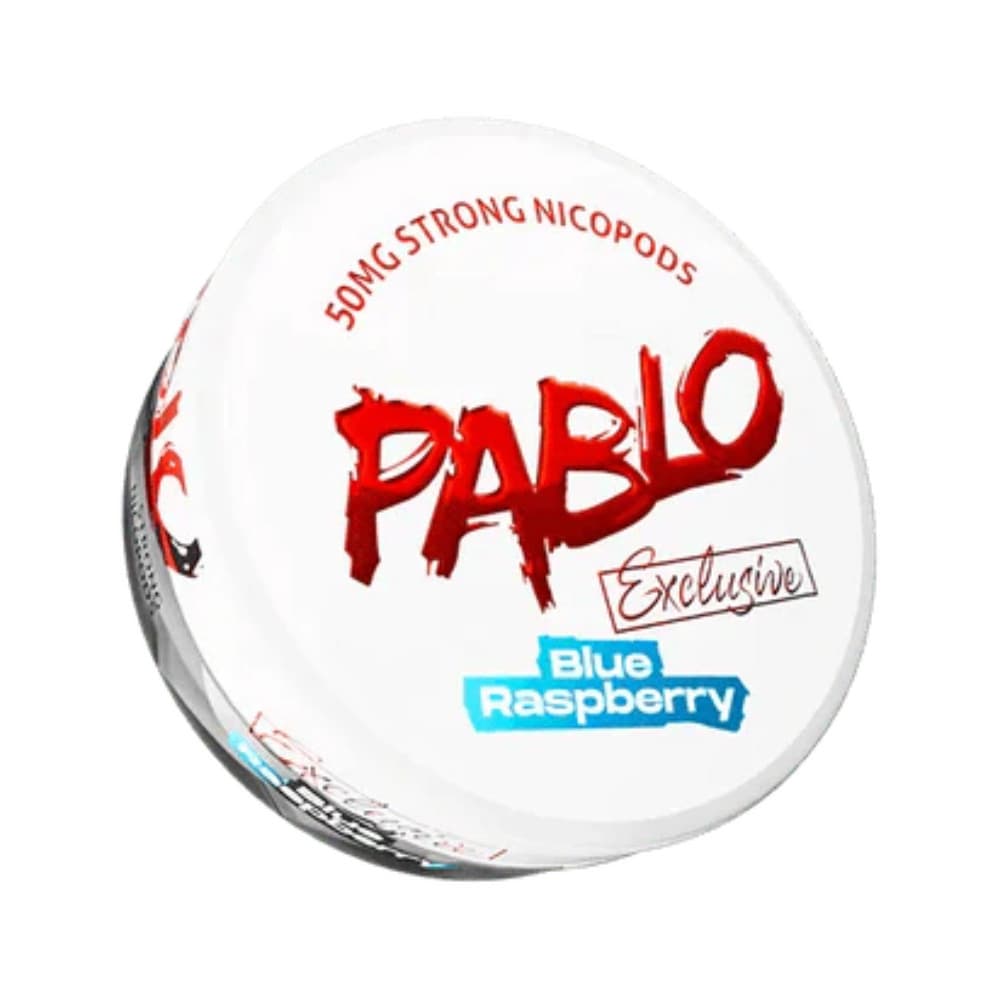  Blue Raspberry / 50mg Pablo Nicotine Pouches 10 Packs