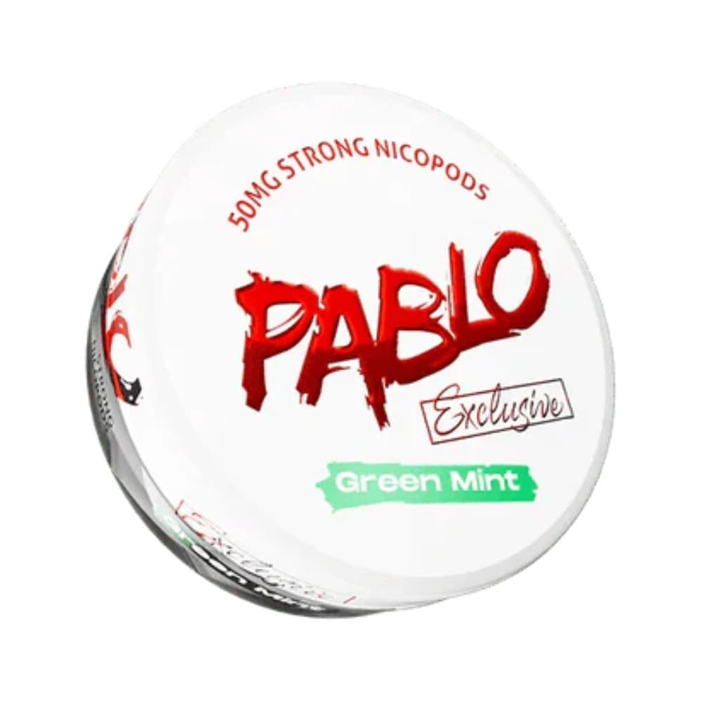  Green Mint / 50mg Pablo Nicotine Pouches 10 Packs