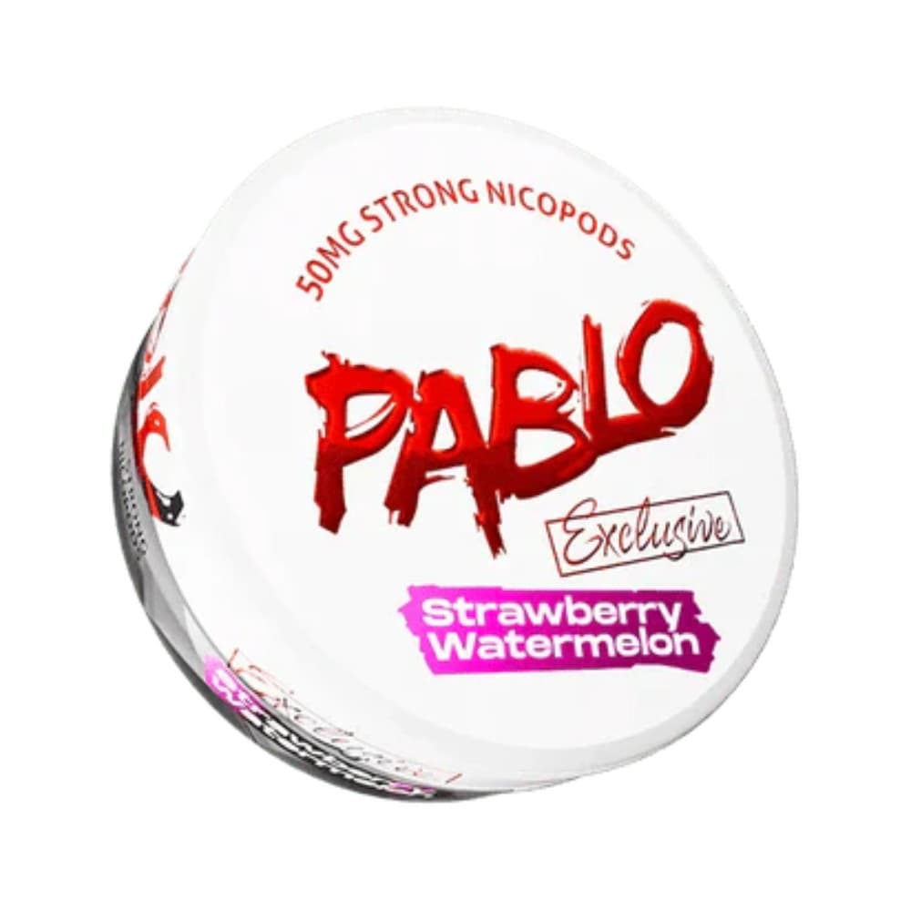  Strawberry Watermelon / 50mg Pablo Nicotine Pouches 10 Packs