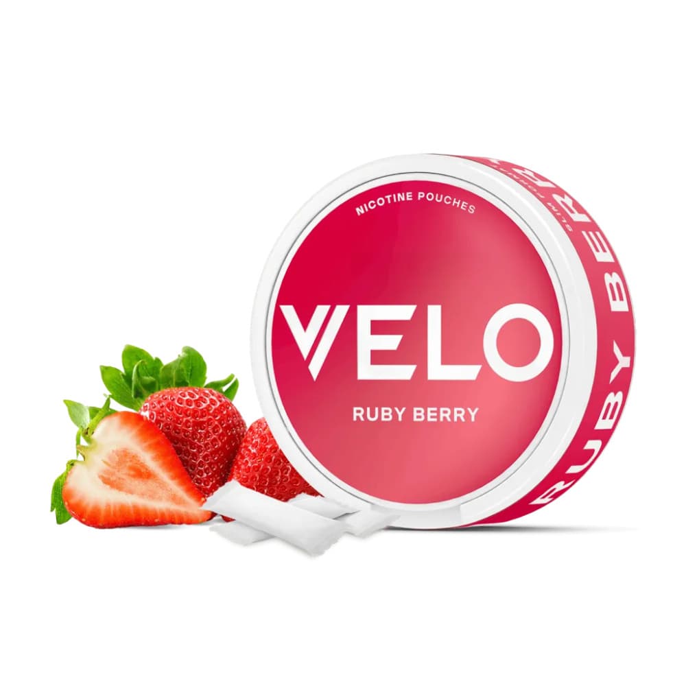  Ruby Berry Velo Nicotine Pouches 10 Packs