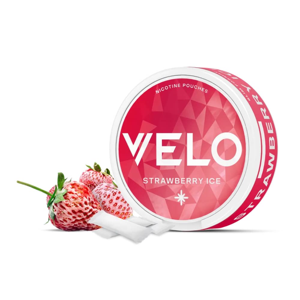  Strawberry Ice Velo Nicotine Pouches 10 Packs
