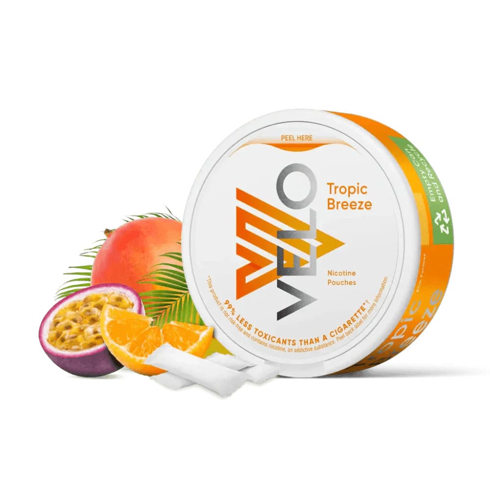  Tropic Breeze Velo Nicotine Pouches 10 Packs