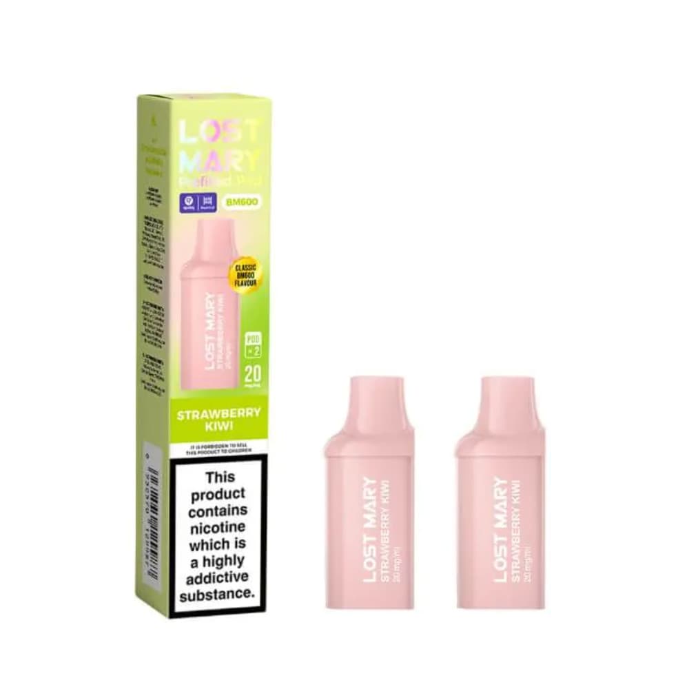  Strawberry kiwi Lost Mary Bm600 Prefilled Pods Box of 10
