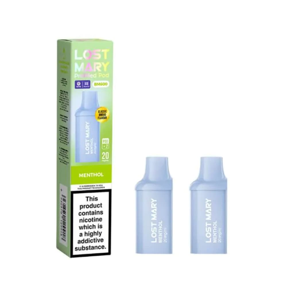  Menthol Lost Mary Bm600 Prefilled Pods Box of 10