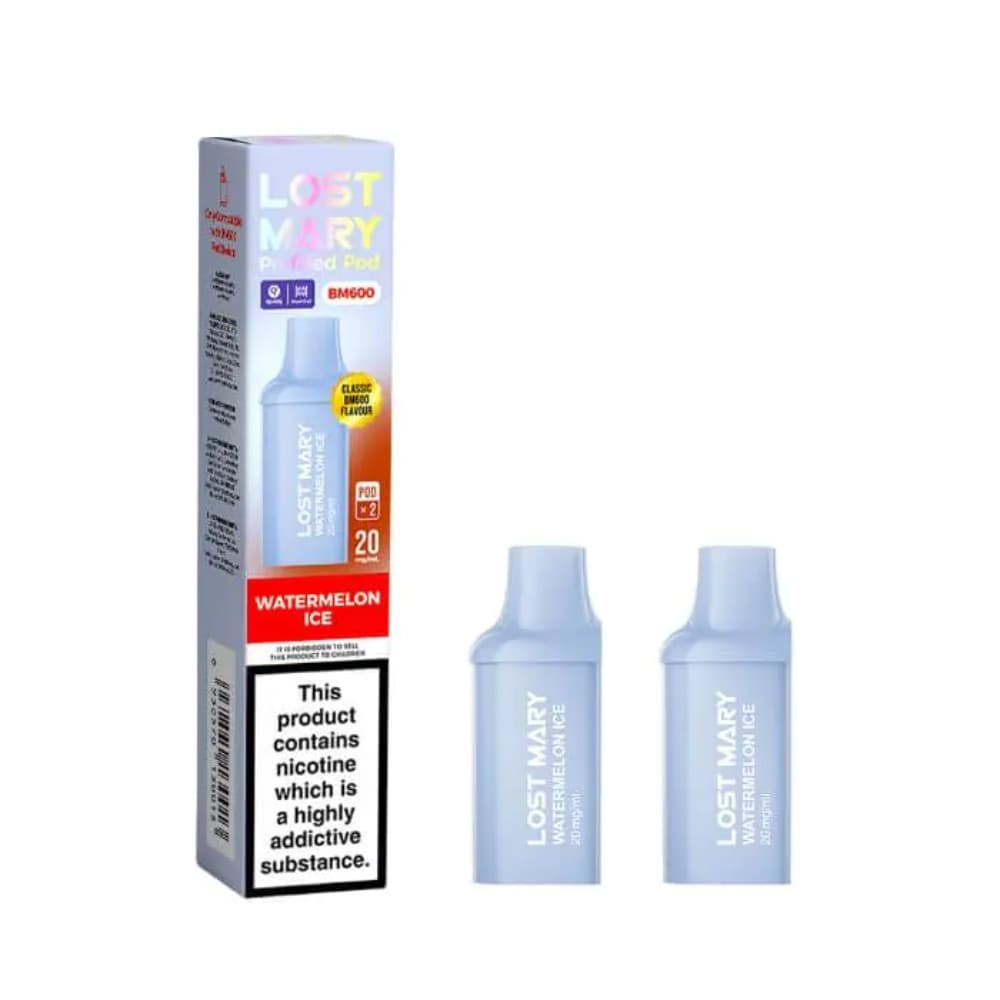  Watermelon Ice Lost Mary Bm600 Prefilled Pods Box of 10