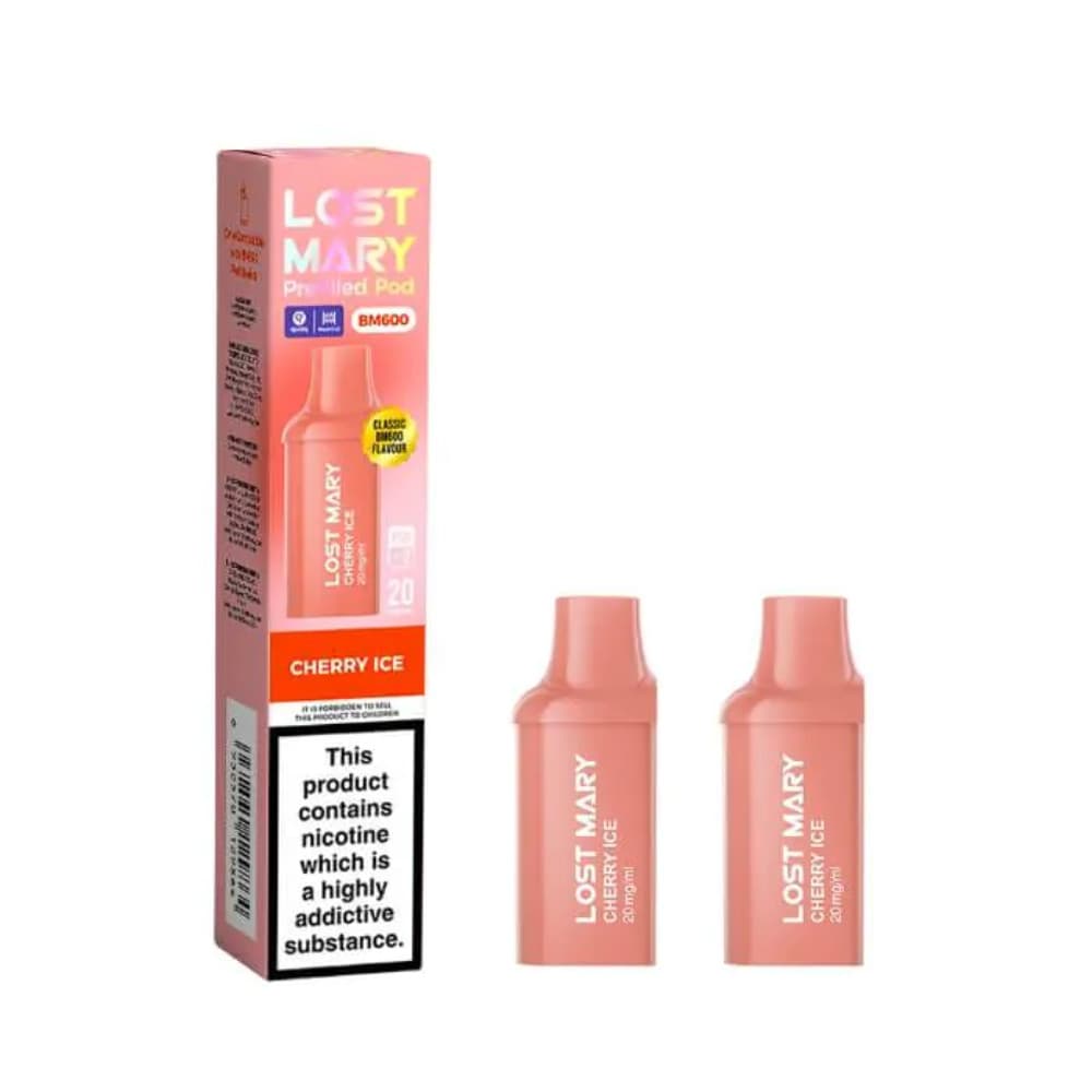  Cherry Ice Lost Mary Bm600 Prefilled Pods Box of 10