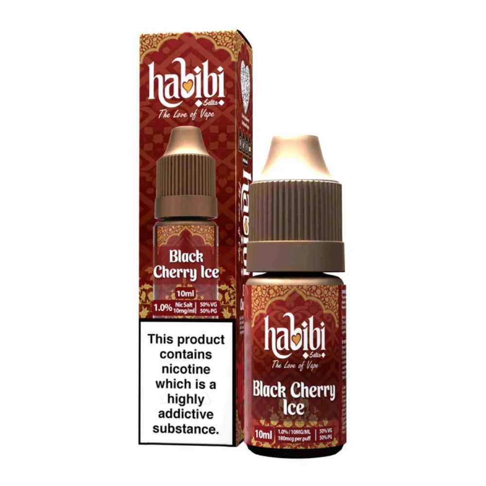  Black Cherry Ice / 10mg Habibi Nic Salt 10ml Box of 10