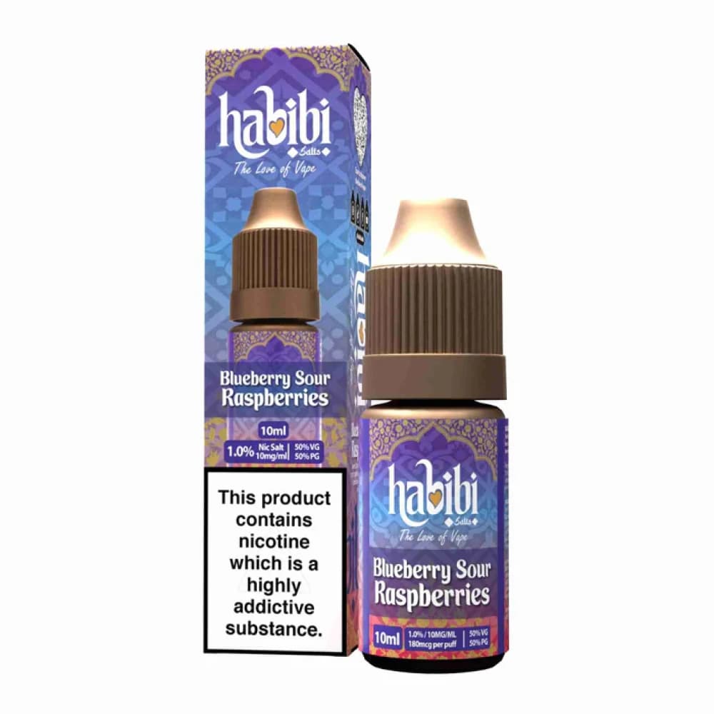  Blue Sour Raspberry / 20mg Habibi Nic Salt 10ml Box of 10