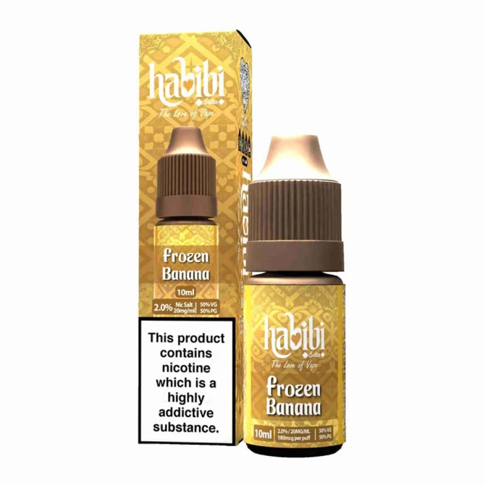  Frozen Banana / 10mg Habibi Nic Salt 10ml Box of 10