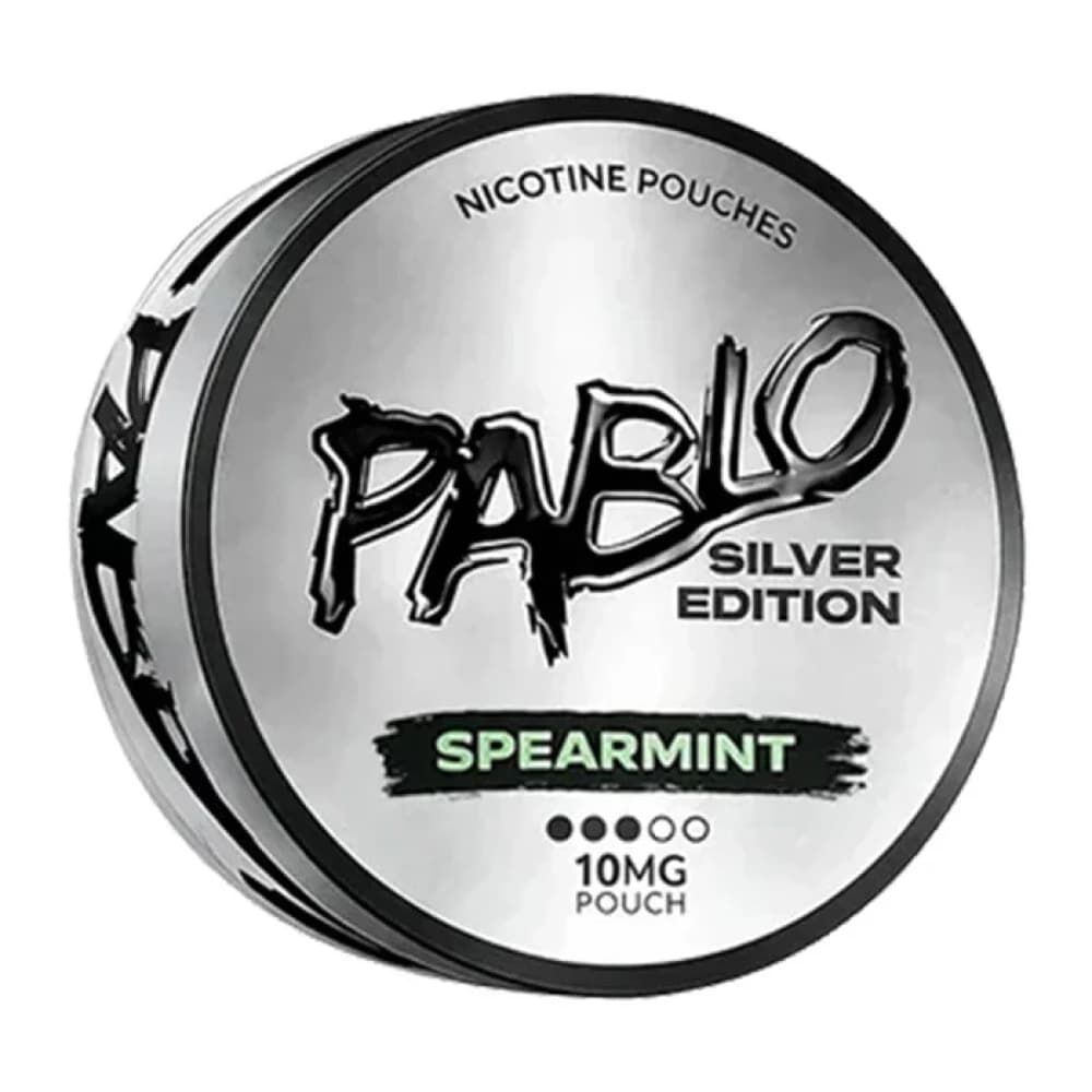 Spearmint (10mg) Pablo Silver Edition Nicotine Pouches Pack of 10