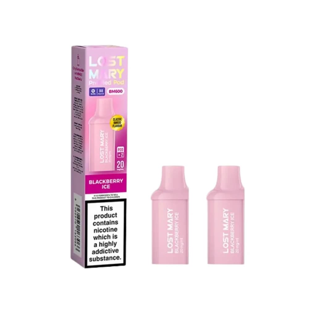  Blackberry Ice Lost Mary Bm600 Prefilled Pods Box of 10
