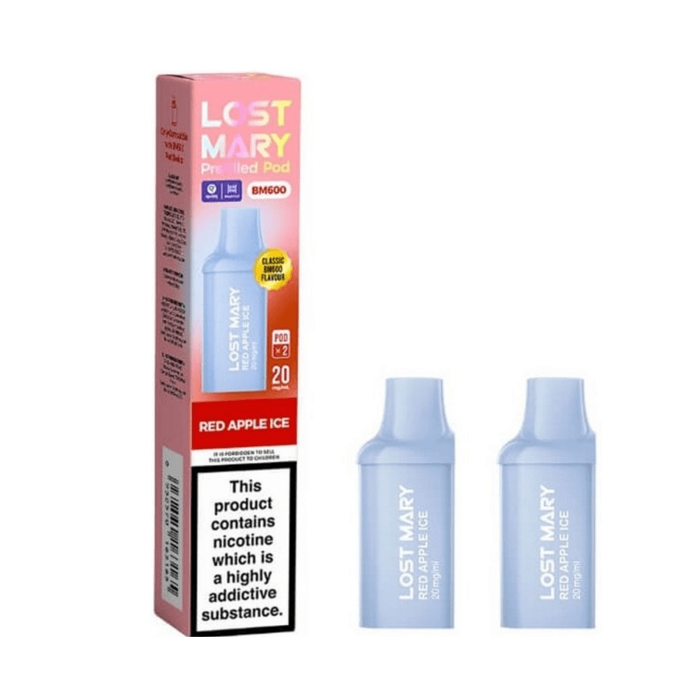  Red Apple Ice Lost Mary Bm600 Prefilled Pods Box of 10