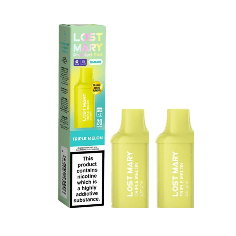  Triple Melon Lost Mary Bm600 Prefilled Pods Box of 10