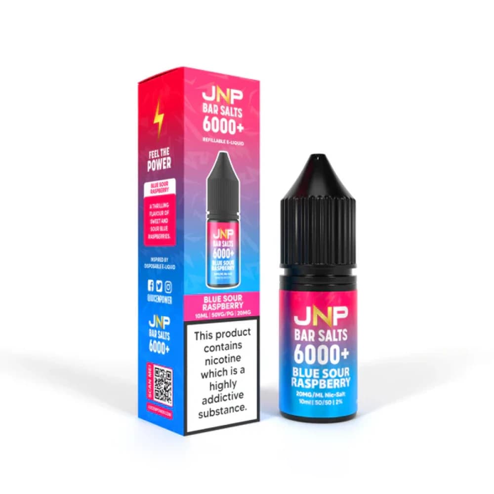  Blue Sour Raspberry / 20mg JNP Bar Nic Salts 6000 Box of 10