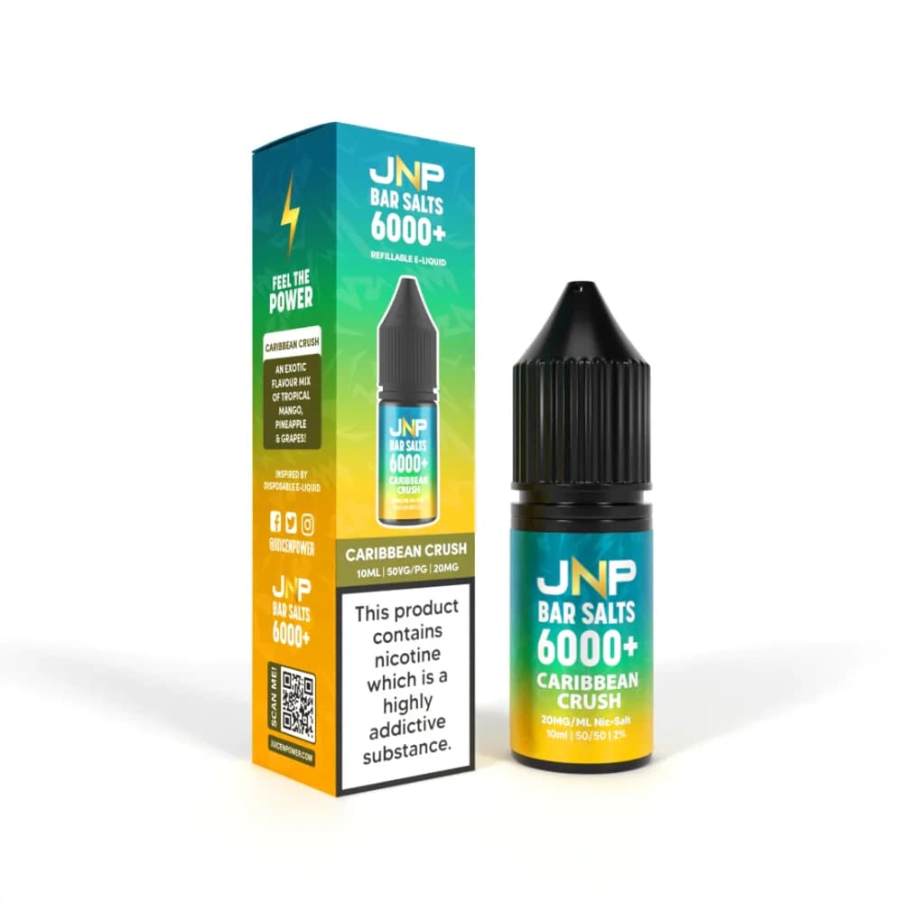  Caribb Crush / 10mg JNP Bar Nic Salts 6000 Box of 10